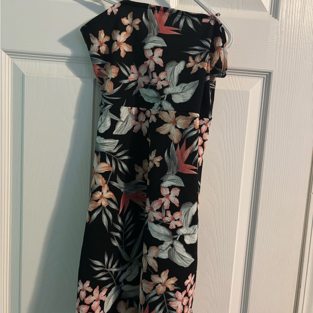 Floral Strapless Dress